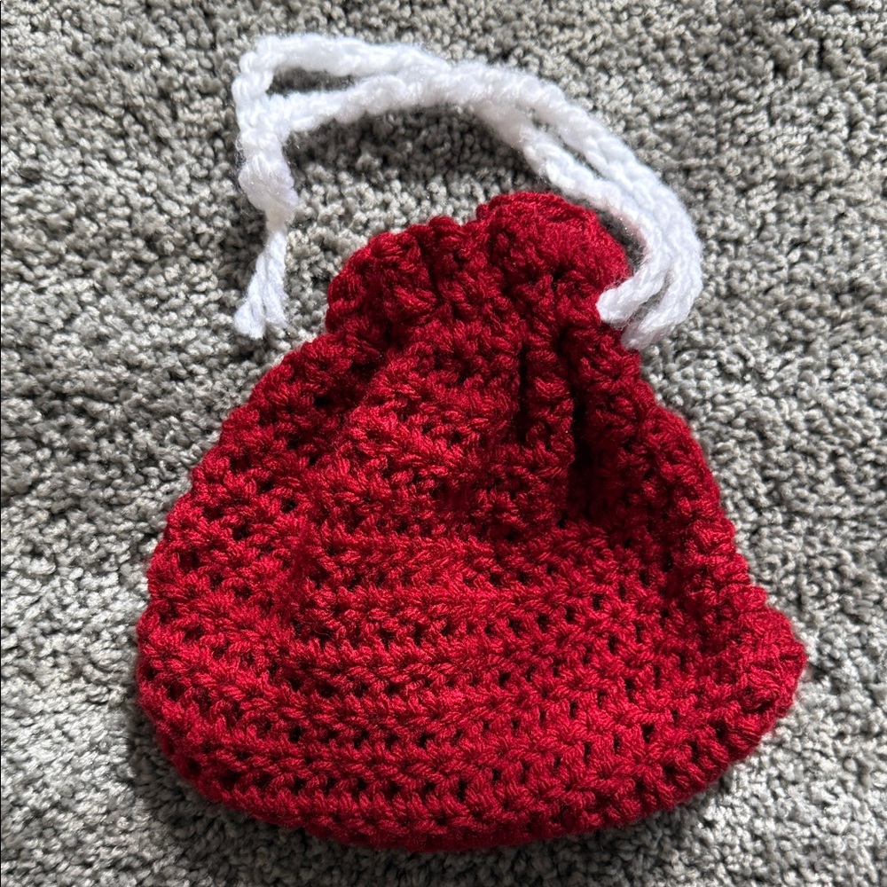 Crochet Drawstring Pouch - Picture 6 of 8